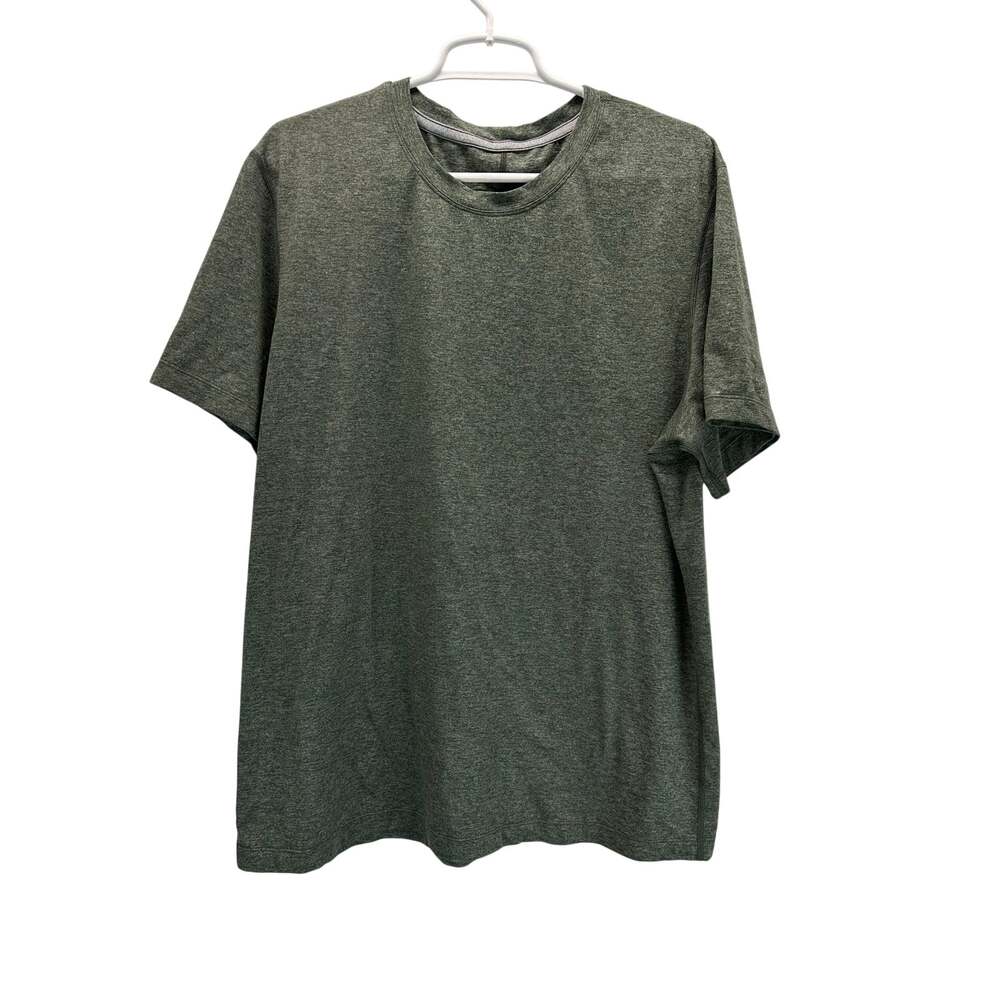 Lululemon Short Sleeve Men's T-shirt Olive Green Large Atheltic